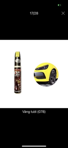 (30 màu) Bút xoá vết xước