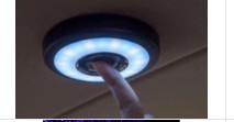 LED cảm ứng dán trần hình tròn phát sáng ngày và đêm