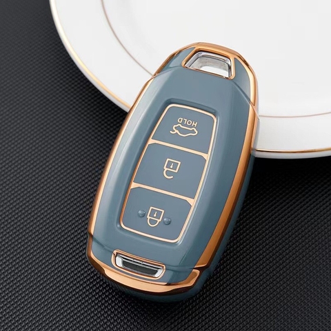 (TPU) Ốp khóa mạ nhựa xe Hyundai