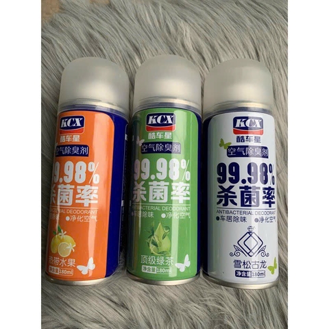 Chai Xịt Khử Mùi và Khử Trùng Máy Lạnh Ô Tô KCX làm sạch không khí vệ sinh điều hòa xe hơi