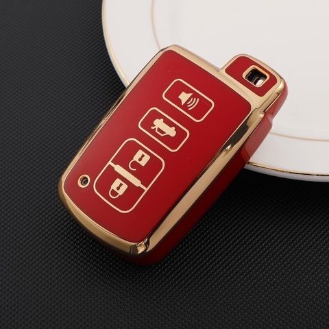 (TPU) Ốp khóa mạ nhựa dẻo silicon hãng xe TOYOTA