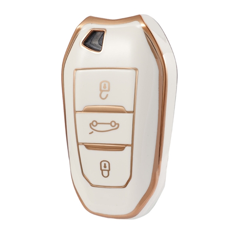 (TPU) Ốp khóa mạ nhựa  xe Peugoet