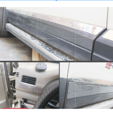 Nẹp carbon chống xước bệ bước chân ô tô - miếng dán chống trầy xe ô tô