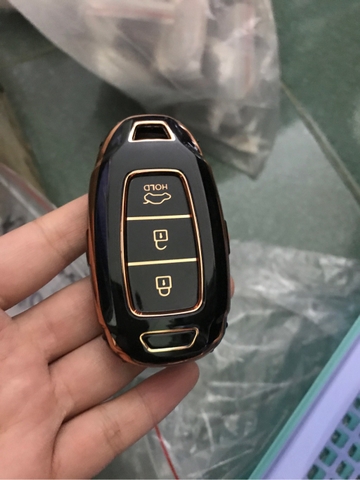 (TPU) Ốp khóa mạ nhựa xe Hyundai