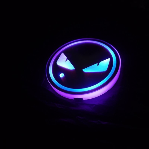 Lót Cốc Nước Có Đèn LED RGB Cảm Biến Rung Chống Trượt Cổng Sạc USB