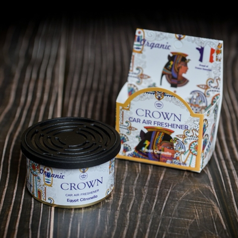 Sáp Thơm CROWN của Pháp công nghệ ORGANIC tự nhiên khử mùi ô tô hiệu quả - 35g