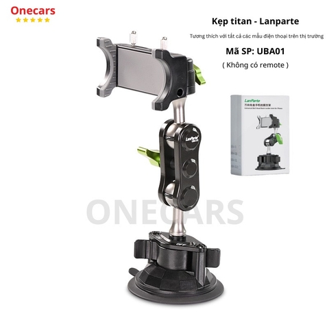 Giá đỡ điện thoại trên ô tô cửa hít kính Titan Lanparte B01 gắn điện thoại, gắn taplo kính
