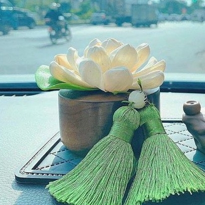 Bình Mộc Liên Hoa Trang Trí Tượng Phật - Trụ Gỗ Mộc Liên Hoa Decor Tượng Phật Tinh Dầu Thơm Cao Cấp