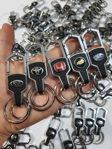 Móc khóa da có logo hãng xe theo bảng kê