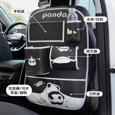 Tấm chắn lưng ghế ô tô Da PU bảo vệ hàng sau - chống nước dễ dàng lau chùi
