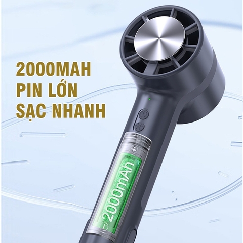 (3 màu) Quạt Cầm Tay Làm Mát Nhanh Công Nghệ Mới Chất Bán Dẫn Borneol Nhanh Chóng Làm Mát Quạt Kẹp Siêu Yên Tĩnh