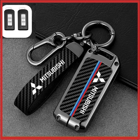 Móc khoá dây da dài sợi carbon thể thao in logo hãng