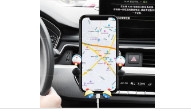 Giá đỡ điện thoại 6 chấu kẹp cửa gió điều hòa có hình icon dễ thương