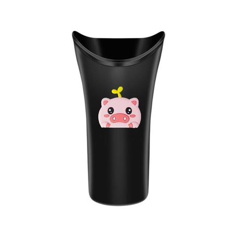 Cốc đựng ô đen trơn - thùng rác mini treo sau ghế