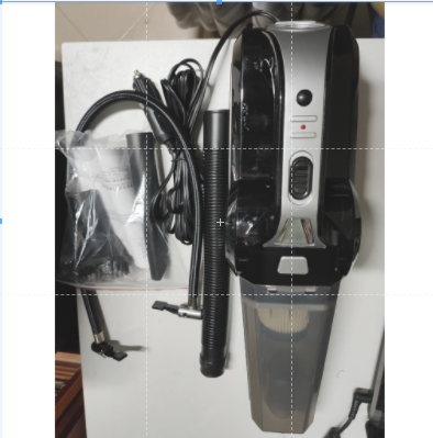 (4 in 1) Máy hút bụi kèm bơm lốp.tích hợp đèn bin và đo áp suất lốp  DC12v