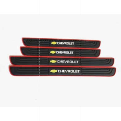 Bộ 4 miếng cao su dán bậc cửa logo sport và các hãng xe