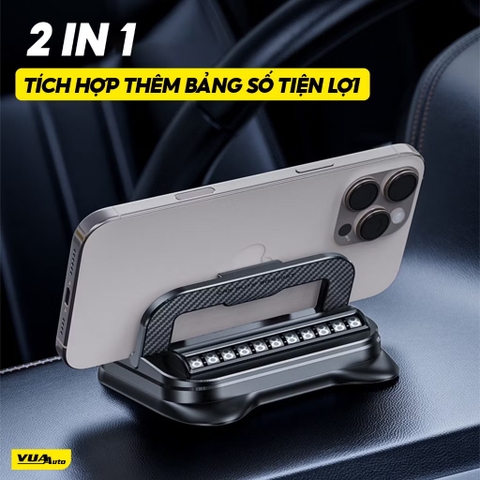(bảng số 2) Bảng số điện thoại kèm giá đỡ 6 dãy số màu