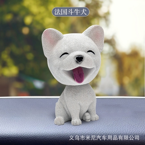 Chú Chó Poodle Thông Minh Lắc Đầu Trang Trí Taplo Ô Tô - Bàn Làm Việc - Bánh Sinh Nhật