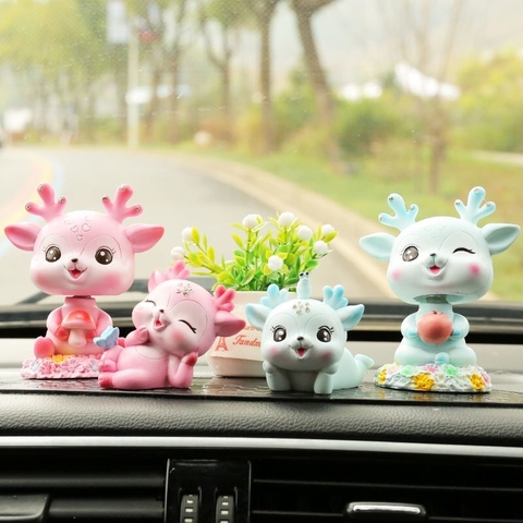 combo set 4 nai + chậu cây trắng+ thảm oval
