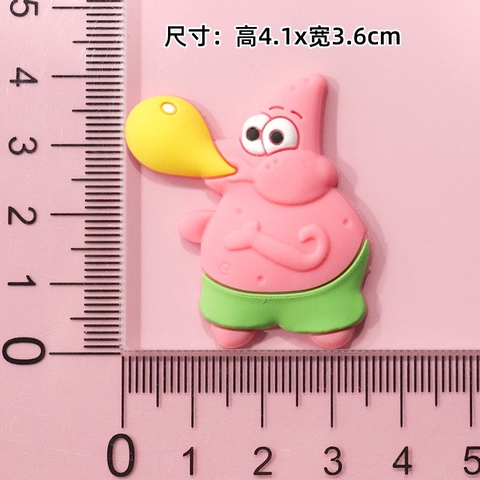 Phụ kiện icon hoạt hình chất liệu cao su và vải bông gắn đa dạng