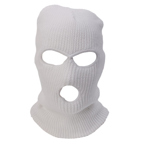 Mũ Len Trùm Đầu Ninja Thời Trang Cho Ghế Tựa Trên Ô Tô, Mũ Len Dệt Kim 3 Lỗ Siêu Tiện Lợi