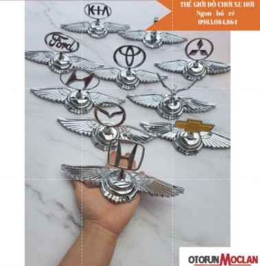 Logo cánh chim đại bàng các hãng xe - logo lắp mui xe ô tô chất liệu mạ hợp kim sáng bóng - LGMX