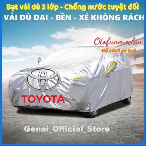 Bạt Phủ Xe Ô Tô Vải Dù OXFORD Cao cấp ( vỏ đen)
