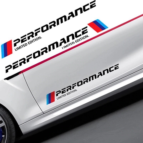 Bộ 2 tem dán cửa xe ô tô Performance Phong Cách , Cá Tính Nội Bật Xe