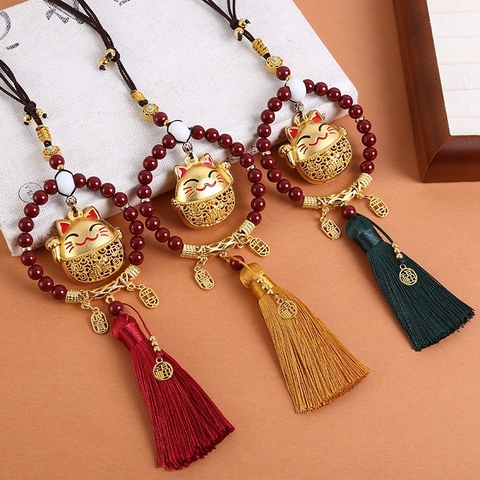 Khánh Mèo treo xe may mắn
