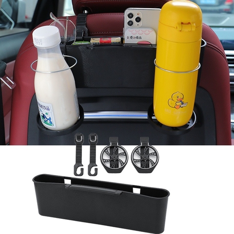 Khay để đồ kiêm giá đỡ cốc đa năng đặt khe ghế hoặc treo vai ghế tiện ích