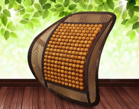 Chỉ tựa lưng cong hạt gỗ chống mỏi hàng thường