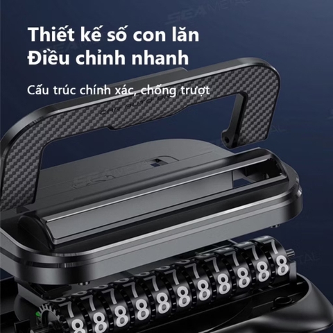 (bảng số 2) Bảng số điện thoại kèm giá đỡ 6 dãy số màu