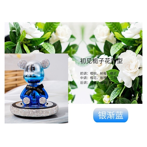 Gấu Sáp Thơm Đính Đá LUCKEY BER Ngồi Mang Hương Thơm Tự Nhiên Trang Trí Taplo