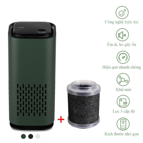 Máy lọc không khí mini 2 màu