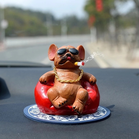 Chó PITBULL Để Taplo Xe Ô Tô , Bàn Làm Việc , Văn Phòng - Phụ Kiện Trang Trí Taplo Xe Hơi Chó Bull Cool Ngầu