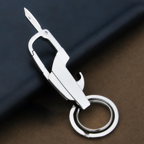 Móc Khóa Đa Năng Tiện Ích 3 Trong 1 Kèm Đồ Khui Bia Và Dụng Cụ Mở Hộp Mini - MK02