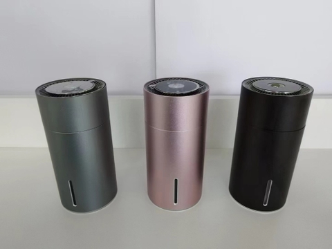Máy Khuếch Tán Tinh Dầu W301 - Tạo Độ Ẩm Ôtô Bằng Kim Loại - 2 Chế Độ Phun Sương