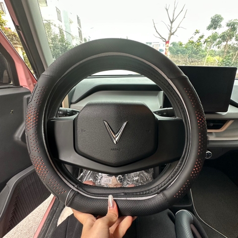 (BVL Mẫu 2) Bọc vô lăng ô tô da Nappa Tổ Ong cao cấp sang trọng thoáng khí cầm chắc tay thiết kế phù hợp với các loại xe - NP