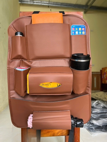 Túi da treo đồ ghế sau,túi treo đồ đa năng