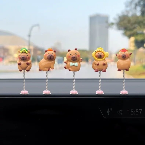 Sét bông hoa lò xo lắc lư trang trí ô tô màn hình DVD Gương Chiếu Hậu