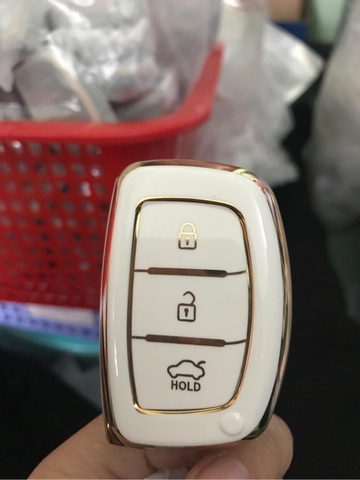 (TPU) Ốp khóa mạ nhựa xe Hyundai