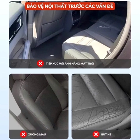 Chai xịt đánh bóng và làm sạch nội thất ô tô đa năng WATCH WAX cải tạo bảo dưỡng da ghế