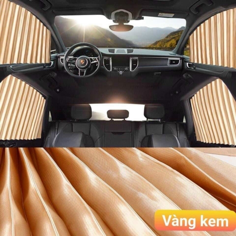 [Giá 1 Bộ 4 Cửa] Rèm vải che nắng xe hơi gắn nam châm tiện dụng