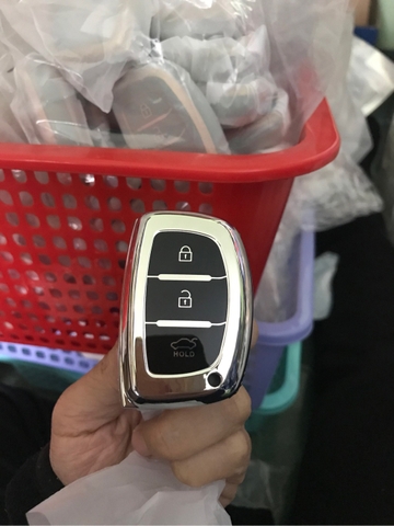 (TPU) Ốp khóa mạ nhựa xe Hyundai