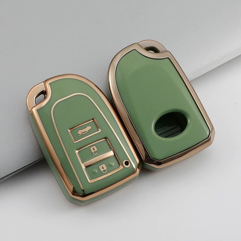(TPU) Ốp khóa mạ nhựa dẻo silicon hãng xe TOYOTA