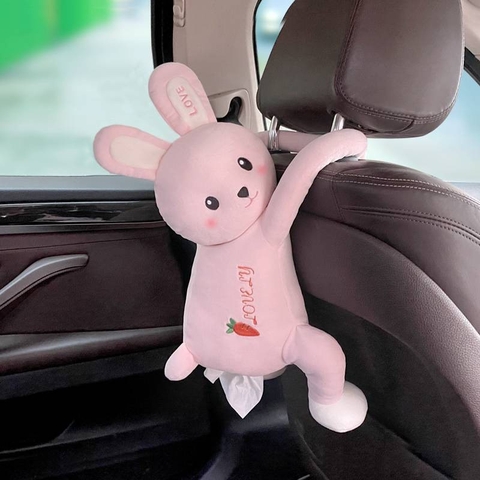 Hộp Đựng Khăn Giấy Treo Vai Ghế Oto Hình Chú Khỉ PIPI Ngộ Nghĩnh