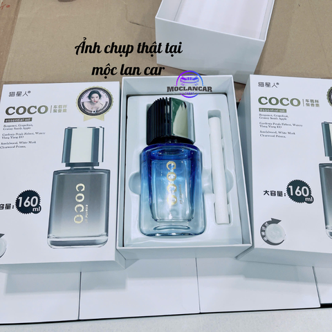Nước hoa ô tô cao cấp COCO dung tích 160ml 5 mùi hương thơm