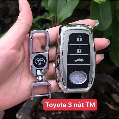 (TPU) Ốp khóa mạ nhựa dẻo silicon hãng xe TOYOTA