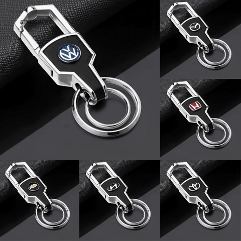 Móc khóa da có logo hãng - MKD