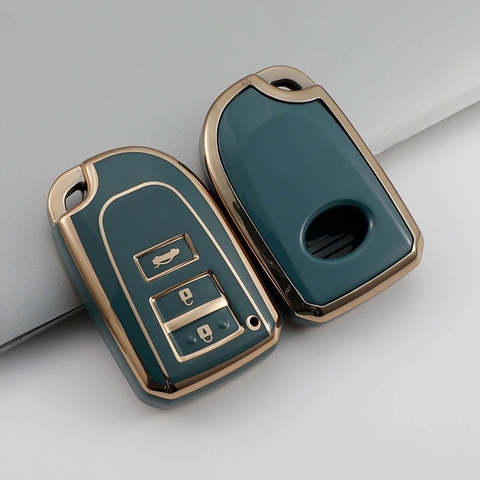 (TPU) Ốp khóa mạ nhựa dẻo silicon hãng xe TOYOTA